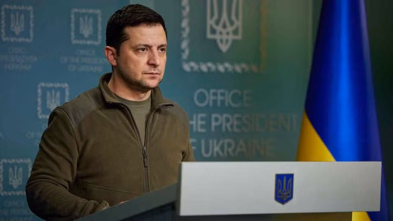 Tổng thống Ukraine Zelensky.