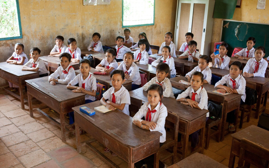 Ở tuổi lên 8, trẻ em Việt Nam học ở trường nhiều hơn so với các bạn cùng lứa ở Peru, Ấn Độ và Ethiopia. (Ảnh: Tony Wood/Alamy Stock Photo) Ở tuổi lên 8, trẻ em Việt Nam học ở trường nhiều hơn so với các bạn cùng lứa ở Peru, Ấn Độ và Ethiopia. (Ảnh: Tony Wood/Alamy Stock Photo)