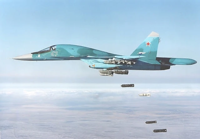 Máy bay ném bom Su-34 của Nga.