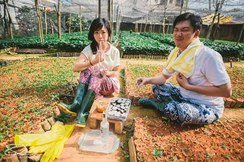 Đẹp long lanh bộ ảnh cưới chụp trong... vườn nhà - 12