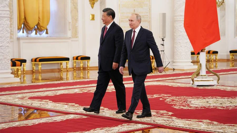 Tổng thống Nga Vladimir Putin và Chủ tịch Trung Quốc Tập Cận Bình.