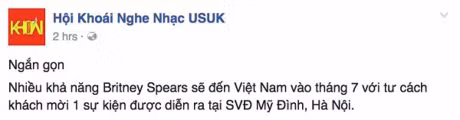 That khong the tin duoc! Britney Spears se sang Viet Nam trong thang 7? - Anh 1