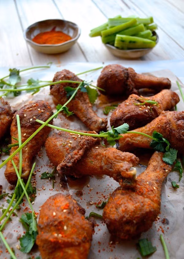 Gà chiên cay xuýt xoa ngày đông lạnh