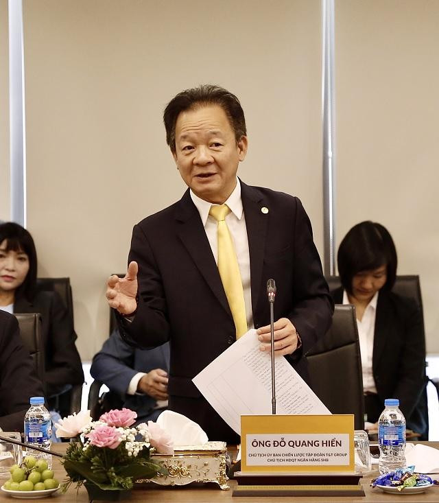 Ông Đỗ Quang Hiển, Chủ tịch Uỷ ban Chiến lược Tập đoàn T&T Group phát biểu tại sự kiện. Ông Đỗ Quang Hiển, Chủ tịch Uỷ ban Chiến lược Tập đoàn T&T Group phát biểu tại sự kiện.
