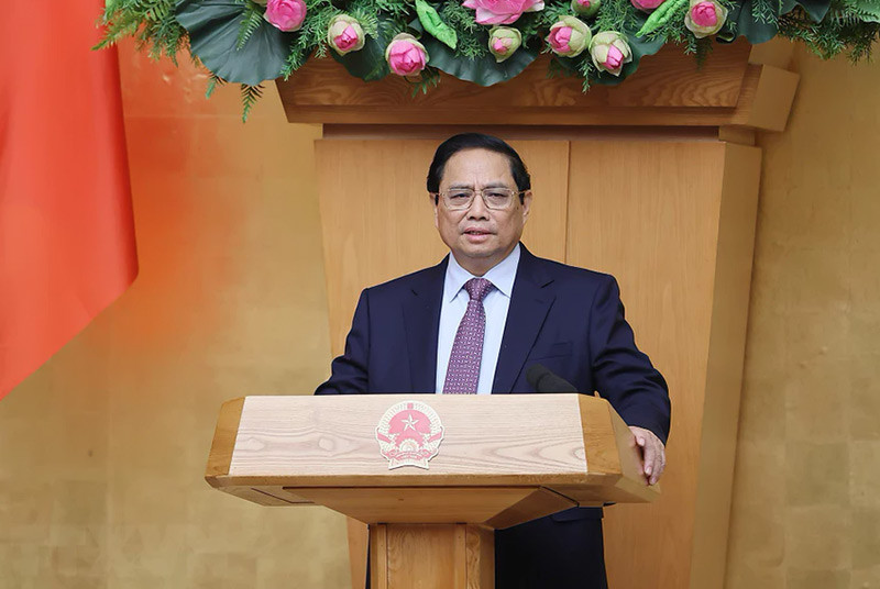 Thủ tướng Phạm Minh Chính chủ trì phiên họp. (Ảnh: Dương Giang/TTXVN) Thủ tướng Phạm Minh Chính chủ trì phiên họp. (Ảnh: Dương Giang/TTXVN)