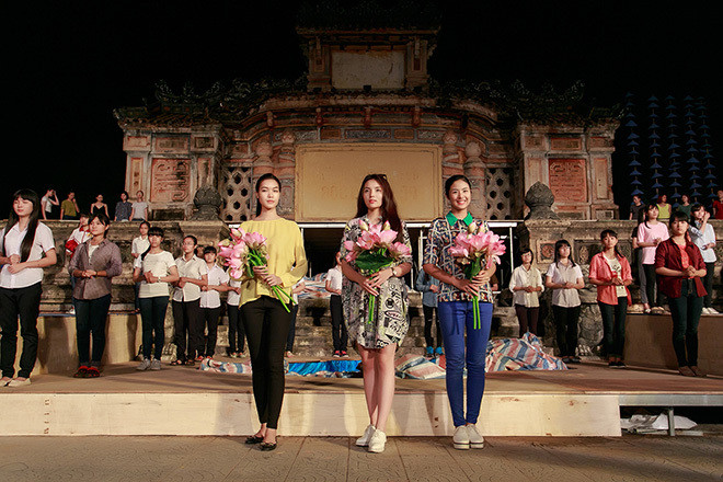 Kỳ Duyên, Thùy Dung, Ngọc Hân tập luyện cho Festival Huế ảnh 5