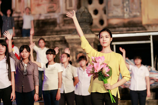 Kỳ Duyên, Thùy Dung, Ngọc Hân tập luyện cho Festival Huế ảnh 3