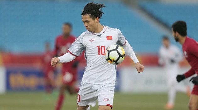 Tiền vệ Nguyễn Công Phượng của đội U23 Việt Nam Tiền vệ Nguyễn Công Phượng của đội U23 Việt Nam