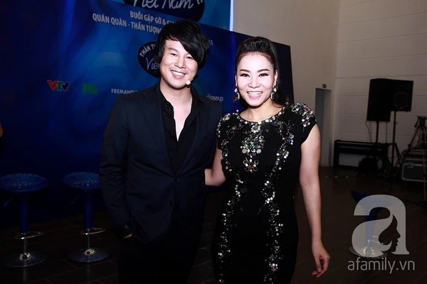 Tối qua (2/8), Thanh Bùi xuất hiện rạng rỡ cùng Thu Minh trong đêm Gala trao giải "Vietnam Idol 2015".