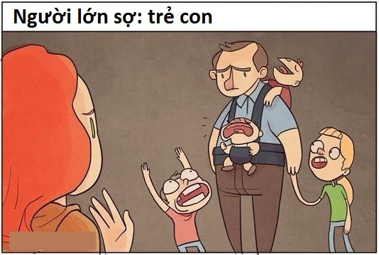 Nỗi sợ hãi kinh điển của người lớn và trẻ con 8 Nỗi sợ hãi kinh điển của người lớn và trẻ con 8