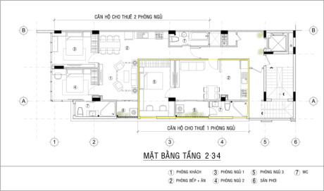 Thiết kế căn hộ mini cho thuê bên trong nhà ống ở Đồng Nai - Ảnh 4 Thiet ke can ho mini cho thue ben trong nha ong o Dong Nai - Anh 4