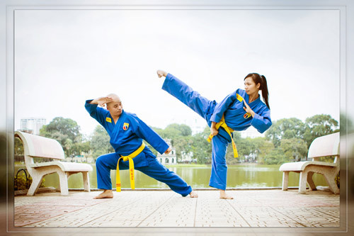 Cặp vợ chồng đến với nhau vì tình yêu võ ảnh 2 Cặp vợ chồng đến với nhau vì tình yêu võ - 2