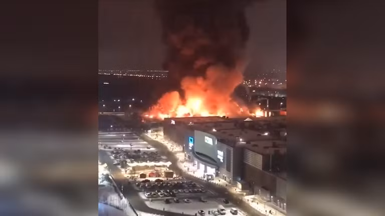 Cháy lớn ở Moscow.