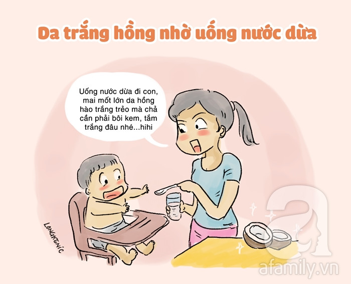 Hài hước những bí quyết làm đẹp cho con từ khi lọt lòng của mẹ Việt