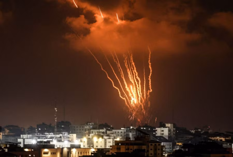 Những quả rocket phóng vào Israel