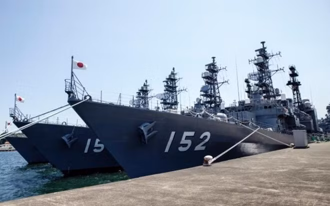 Tàu khu trục Yamagiri số hiệu 152 của MSDF. Ảnh: Telegraph
