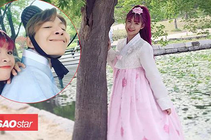 Khởi My diện Hanbok nhí nhảnh bên Kelvin Khánh trong tuần trăng mật sớm