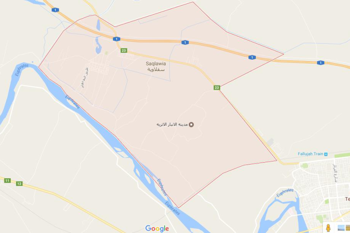 Khu vực phát hiện ba ngôi mộ tập thể. (Nguồn: Google Maps) 