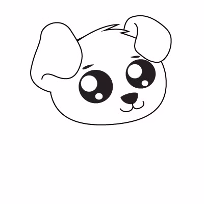 Cách vẽ con chó đơn giản và xinh yêu 7