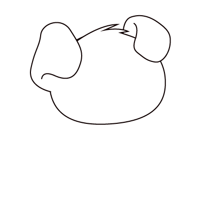 Cách vẽ con chó đơn giản và xinh yêu 5