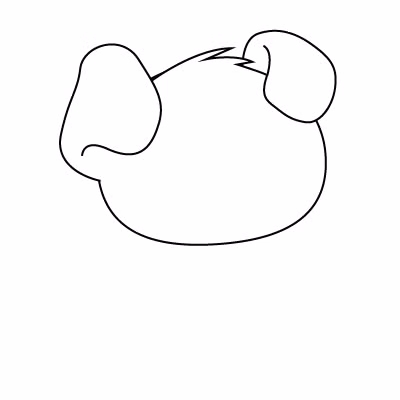 Cách vẽ con chó đơn giản và xinh yêu 5