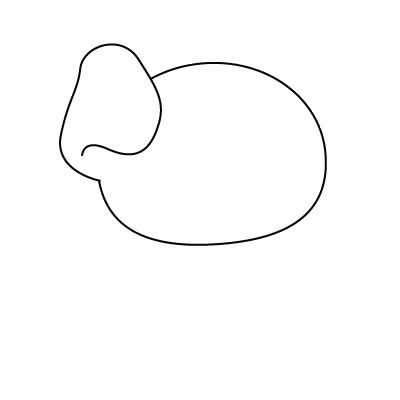 Cách vẽ con chó đơn giản và xinh yêu 3