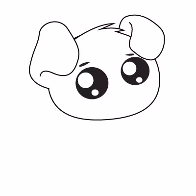 Cách vẽ con chó đơn giản và xinh yêu 6