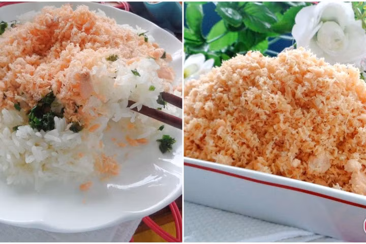 Cách làm ruốc cá hồi bổ dưỡng mà không còn mùi tanh cho bé