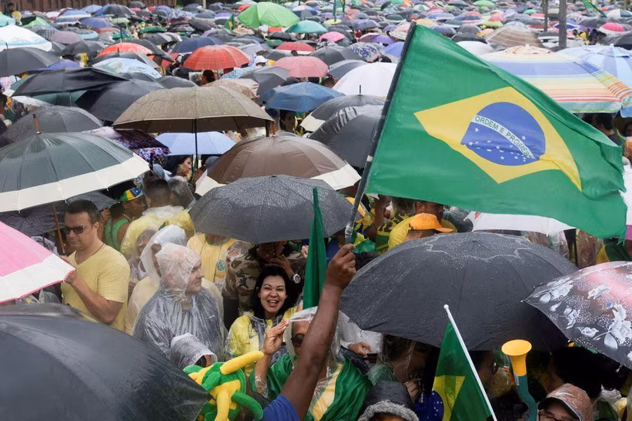 Người ủng hộ Tổng thống Brazil Jair Bolsonaro.