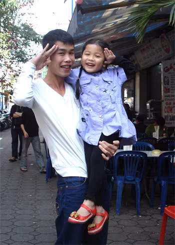 Con gái Hiệp Gà lúc nhỏ