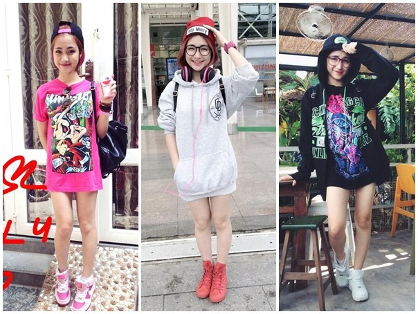 Dù chưa một lần thừa nhận mối quan hệ với chàng tuyển thủ khoác áo số 10, song Hòa Minzy vẫn được mọi người gọi là “bạn gái Công Phượng”. Nữ ca sĩ 20 tuổi được khen ngợi về gout thời trang cá tính và hợp trào lưu. Áo thun in họa tiết và giày bata là một trong những món đồ yêu thích của giọng ca Thư chưa gửi anh. So gout thời trang của 3 bạn gái sao nam hot nhất Vbiz