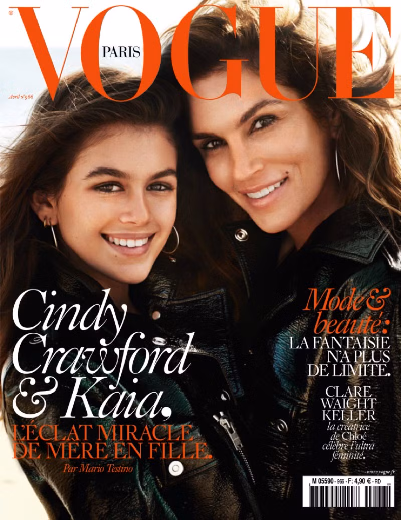 Dáng vóc hoàn hảo của Cindy Crawford và con gái cưng ảnh 2