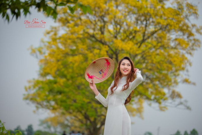 Hot girl Văn hóa Nghệ thuật Quân đội tinh khôi trong bộ ảnh áo dài