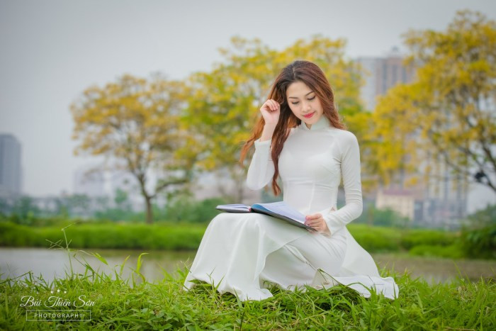 Hot girl Văn hóa Nghệ thuật Quân đội tinh khôi trong bộ ảnh áo dài