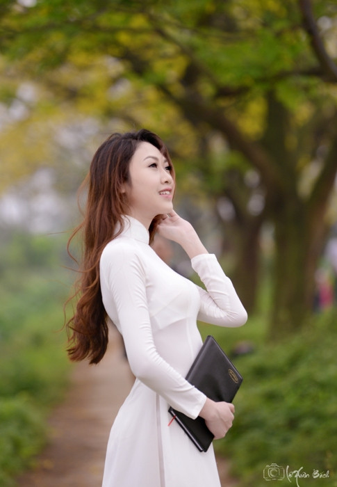 Hot girl Văn hóa Nghệ thuật Quân đội tinh khôi trong bộ ảnh áo dài