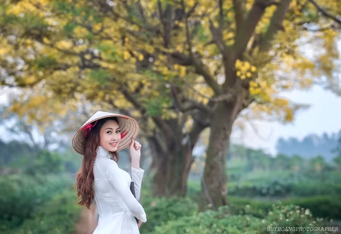 Hot girl Văn hóa Nghệ thuật Quân đội tinh khôi trong bộ ảnh áo dài