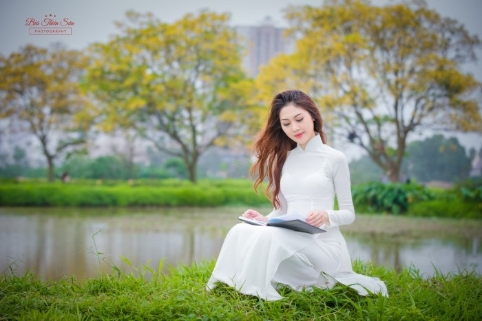 Hot girl Văn hóa Nghệ thuật Quân đội tinh khôi trong bộ ảnh áo dài