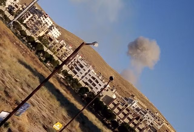 Hình ảnh vụ nổ xảy ra tại thủ đô Damascus