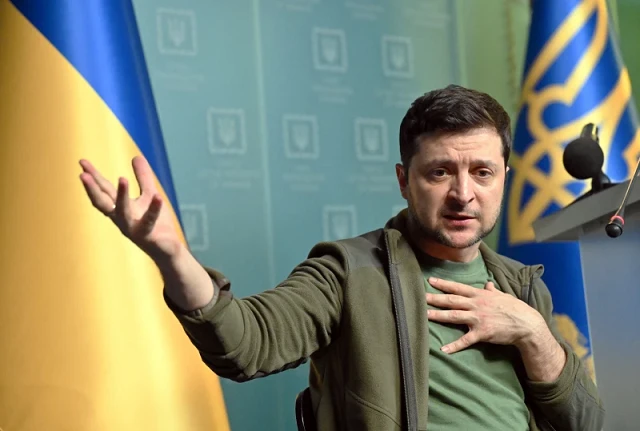 Tổng thống Ukraine Zelensky.