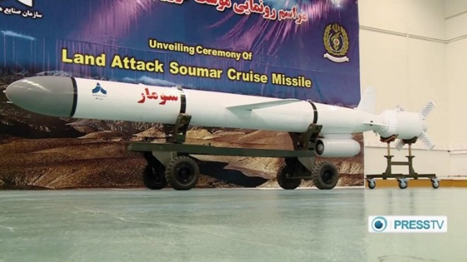 Tên lửa hành trình tấn công mặt đất Soumar. Ảnh: Press TV 5 vũ khí mạnh nhất của Iran