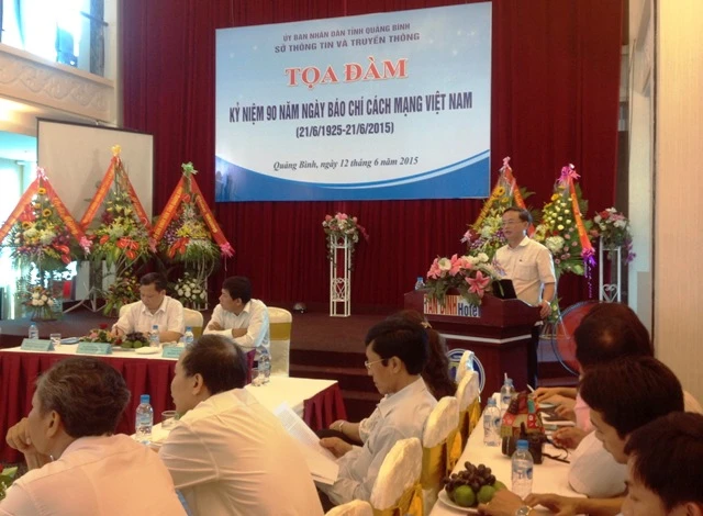 Ông Nguyễn Thái Thiên - Phó Cục trưởng Cục Báo chí, Bộ Thông tin và Truyền thông - phát biểu tại buổi tọa đàm