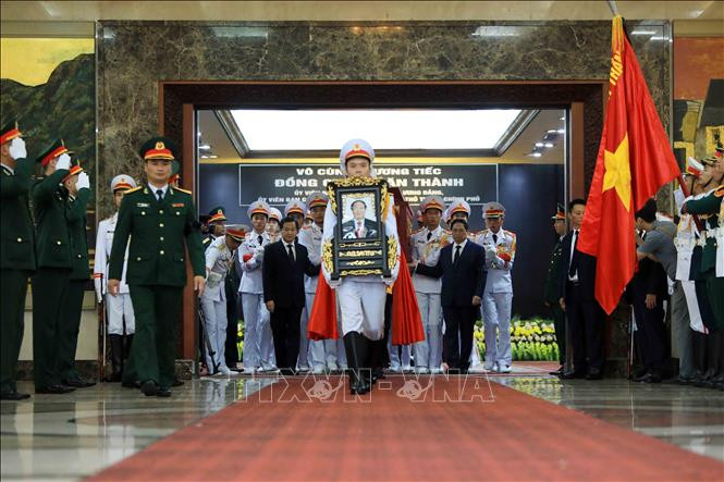 Lễ di quan Phó Thủ tướng Lê Văn Thành. Ảnh: An Đăng/TTXVN. Lễ di quan Phó Thủ tướng Lê Văn Thành. Ảnh: An Đăng/TTXVN.