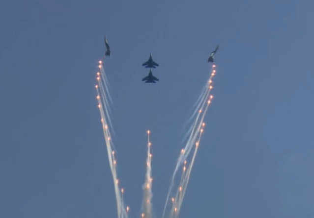 Chiến đấu cơ Su-35S tại Triển lãm hàng không MAKS 2021.