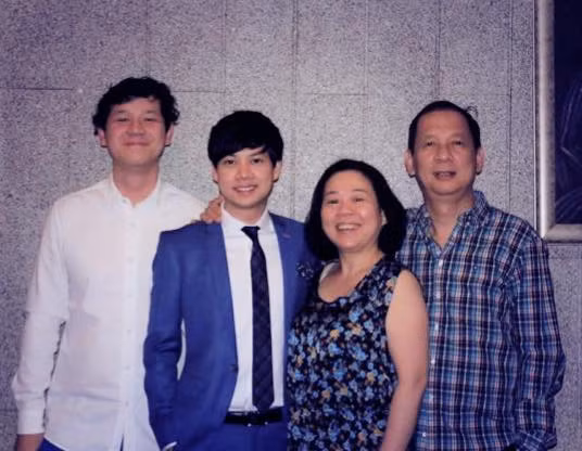 Nữ đại gia Dương Thanh Thủy cùng gia đình.