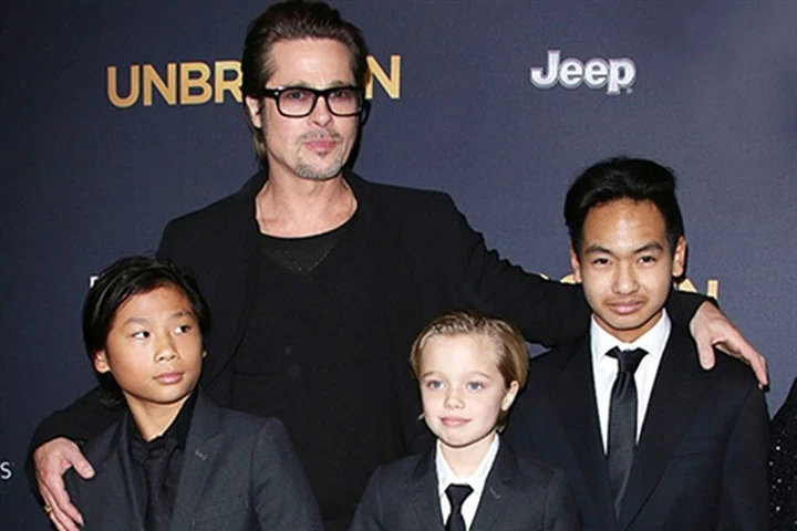 Brad Pitt lần đầu được ngủ bên Maddox và Pax Thiên sau cáo buộc bạo hành