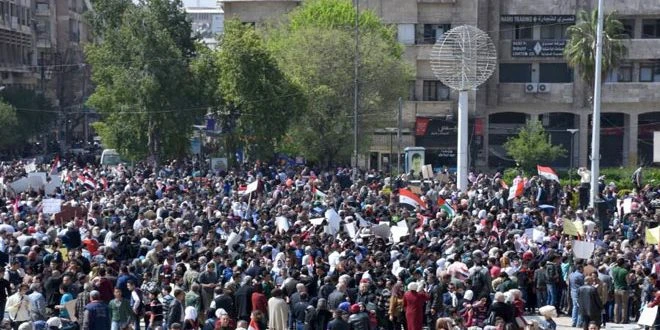 Biểu tình nổ ra ở Aleppo phản đối Thổ Nhĩ Kỳ tấn công Afrin