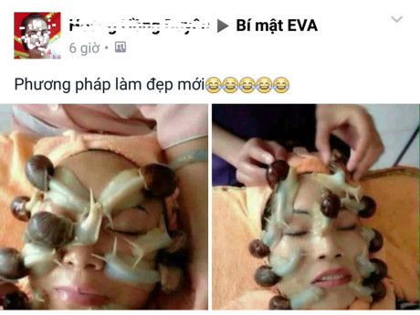 Rước cả ổ ấu trùng giun lên mặt vì làm đẹp bằng ốc sên - Ảnh 1 Ruoc ca o au trung giun len mat vi lam dep bang oc sen - Anh 1