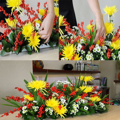 Những cách cắm hoa ngày Tết đẹp mà đơn giản - Ảnh 2