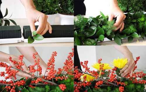 Những cách cắm hoa ngày Tết đẹp mà đơn giản - Ảnh 1