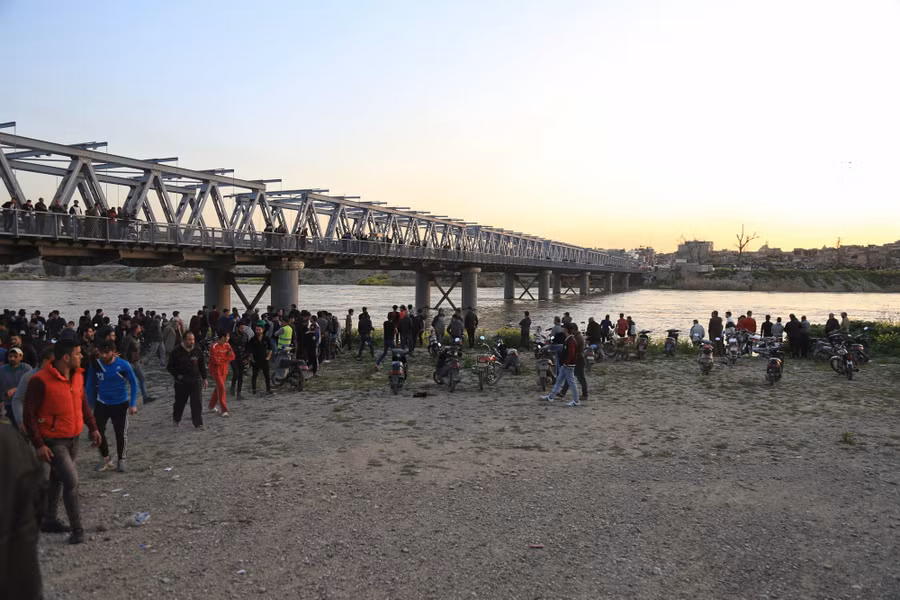 Khu vực xảy ra vụ chìm phà